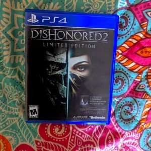 Dishonored 2 Limited Edition like new condition PS4 game